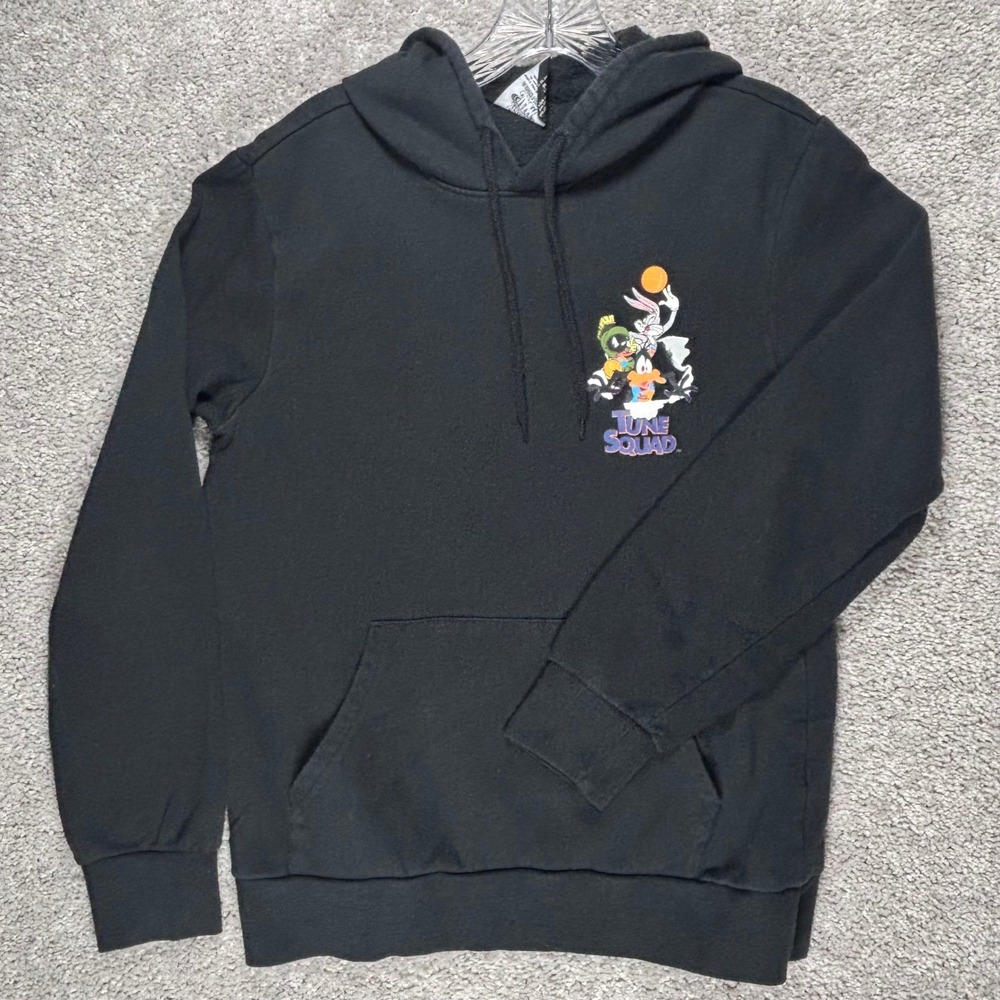 Space Jam A New Legacy Tune Squad Hoodie Mens Medium Black Looney Tunes‎ Graphic
